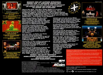 Revolution X (Europe) box cover back